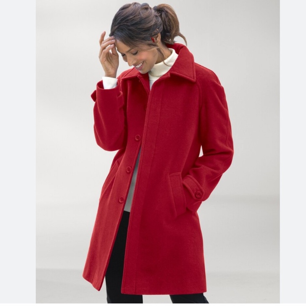 APPLESEED’S Red Wool Coat NWT Size XL